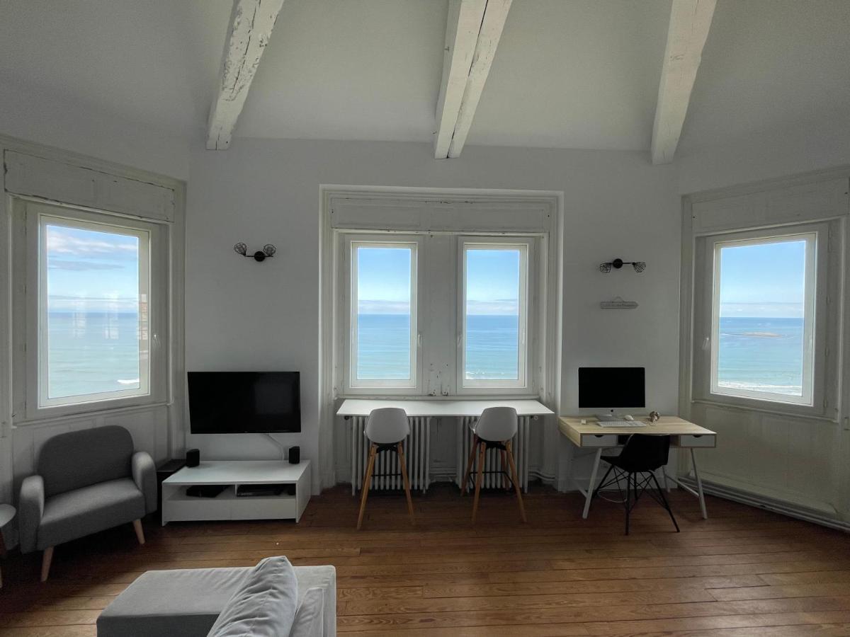1Ere Ligne Mer Appartement 7 Personnes. Biarriz Exterior foto